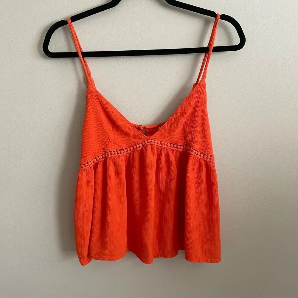 ASOS Orange Tank Top Size 8 - Picture 1 of 6